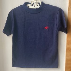 Vintage 70s navy novelty airplane child’s tee EVC size 6/7